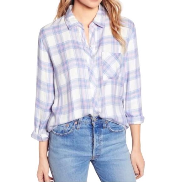 Rails Tops - Rails Hunter White Coast Blush Plaid Button Down Shirt